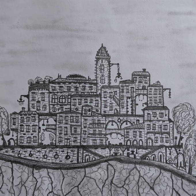 Drawing process — step 8