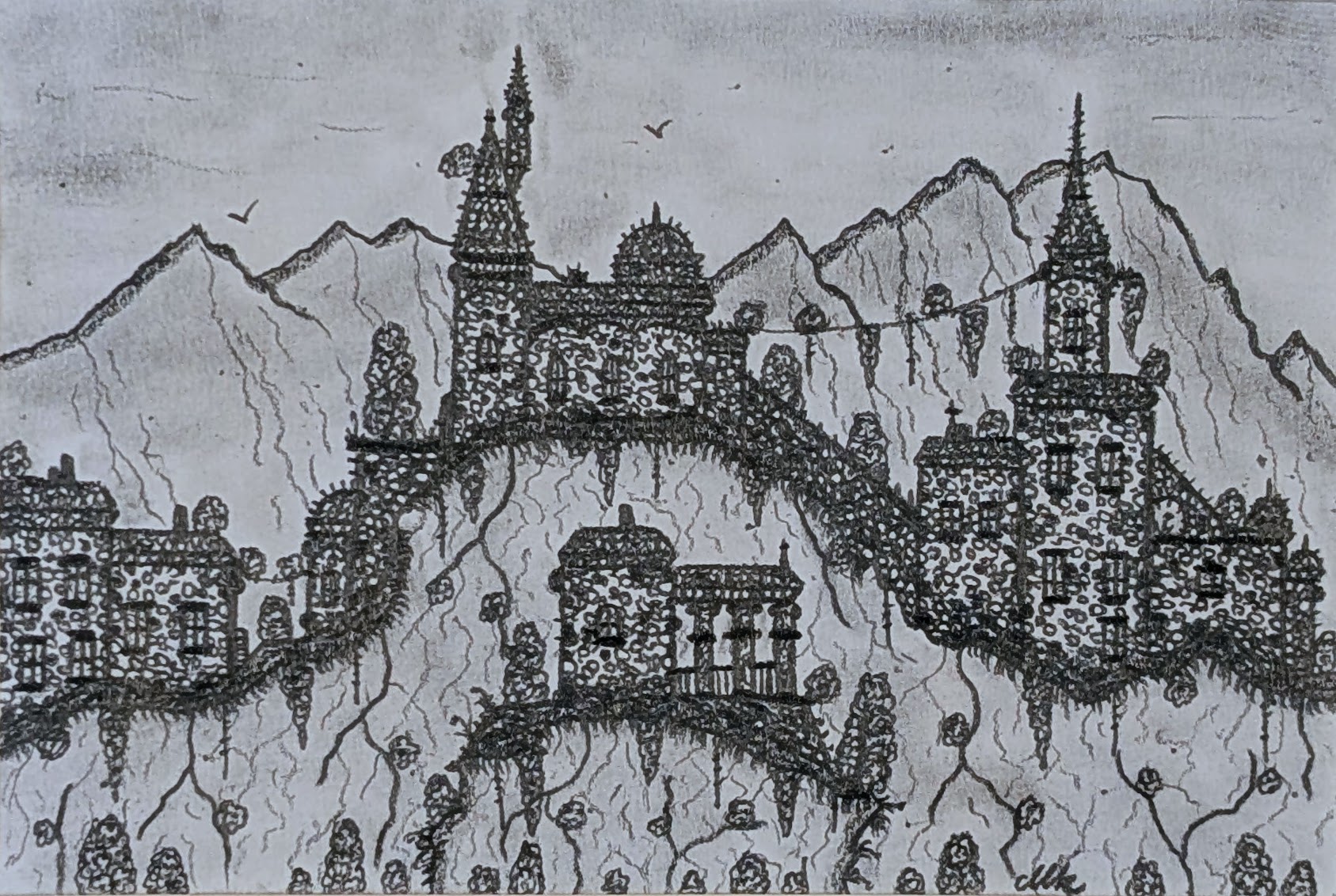 Peaceful Hamlet Continuation III by Maks Art