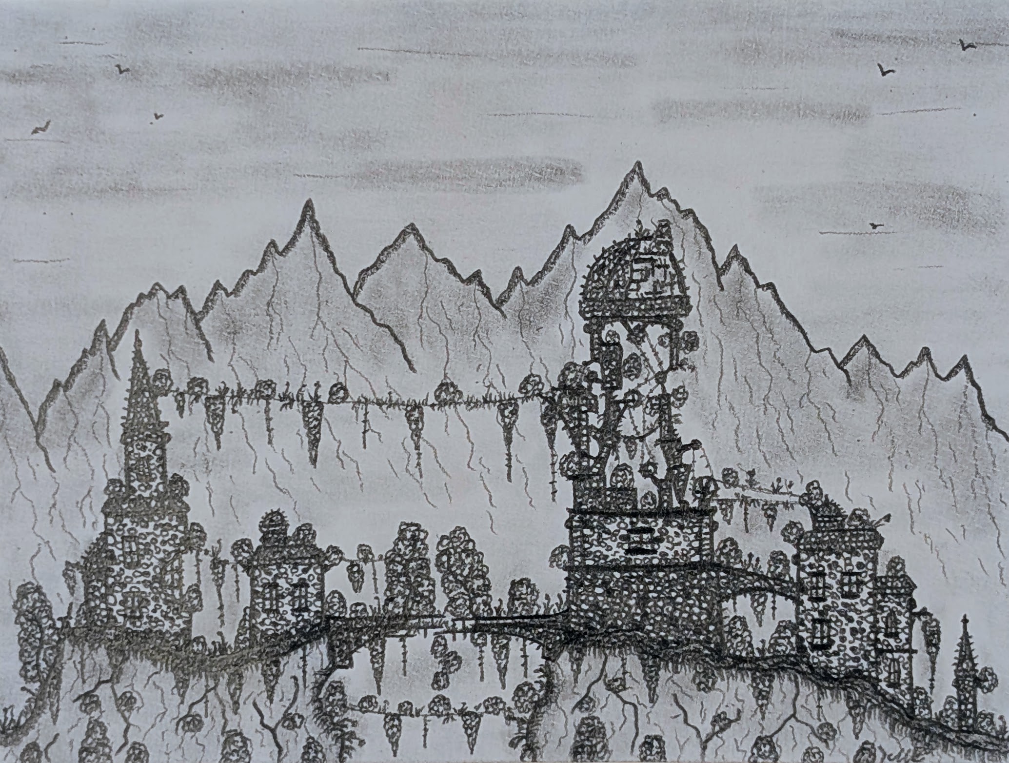 Town Ruins Continuation II by Maks Art