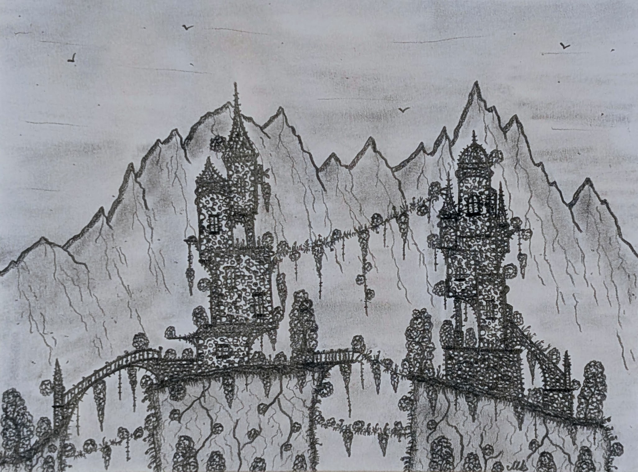 Town Ruins Continuation III by Maks Art